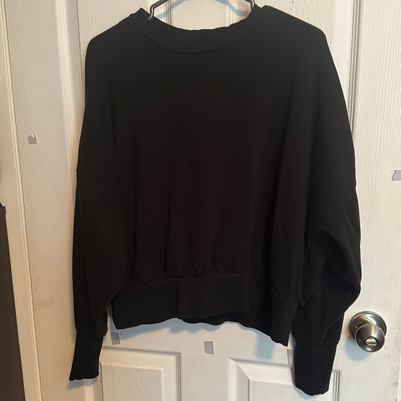 Black Drop Shoulder Long Sleeve - Picture 1 of 4
